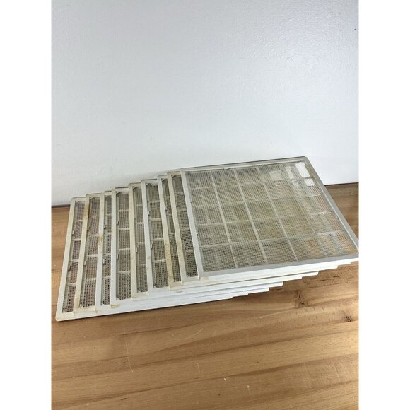 "LOT OF 9 Harvest Maid (FD-5000) REPLACEMENT TRAYS 15"" X 15""" - Picture 1 of 16